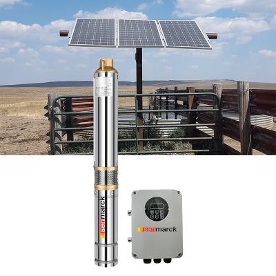 China Agriculture / Home 2 Inch 3 Inch Africa Farm Deep Borehole Solar Water. Diameter 1hp Submersible Well Pumps Water Pumps 95m Head for sale