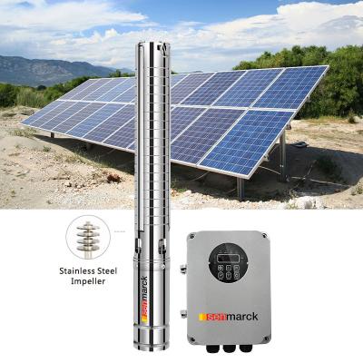 China Agriculture/home submersible water pumps 0.8hp solar water pressure pumps for home solar power good quality dv solar submersible pumps for sale