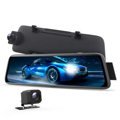 China New Products Streaming Rearview Mirror 9.88 Inch Capacitive Touch Screen Car 360 Dash Cam Car Dvr Drive Recorder for sale