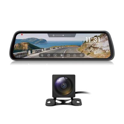 China Loop Recording 9.35 Inch Full Touch Screen 1080P HD Dash Camera Front And Rear View Mirror Car Black Box Mirror Dual Dash Cam for sale