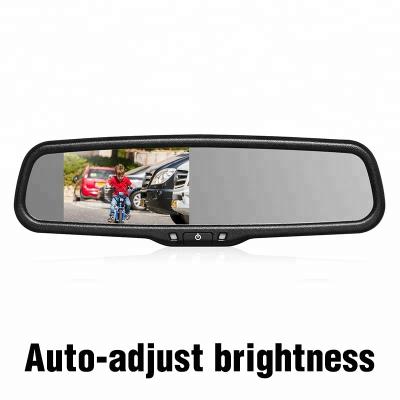 China Rear view mirror car gps with dvr hot sale 4.3 inch rear view car mirror monitor for sale