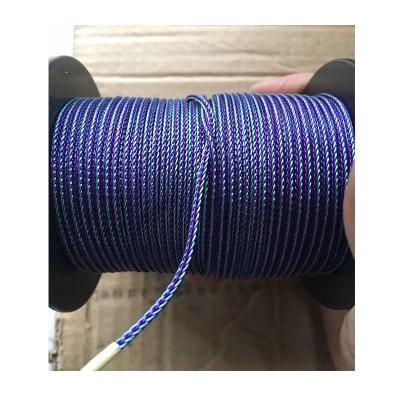 China For Jewelry Making 2/2.5/3/4/5/6mm OEM IP Plating 2020 Fashionable Stainless Wire Diameter 5mm Round Stainless Steel Mix Color Jewelry DIY Woven Rope for sale