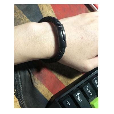 China FASHIONABLE Free Logo BMZ 8mm Top Layer Wrap 100% Genuine Leather Strap for sale