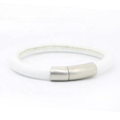 China Genuine BMZ bracelet men 7MM width point length nappa CLASSIC white lambskin bracelet women real custom for sale