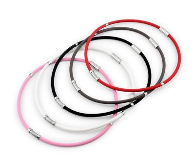 China HOME FASHIONABLE OEM! Negative Ion Bracelet Necklace Silicone Negative Ion Bracelet Necklace Factory Supplier Silicone Negative Ion Bracelets for sale