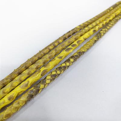 China For Jewelry Making 5MM Round Genuine Python Leather Cord For Leather Bracelet for sale