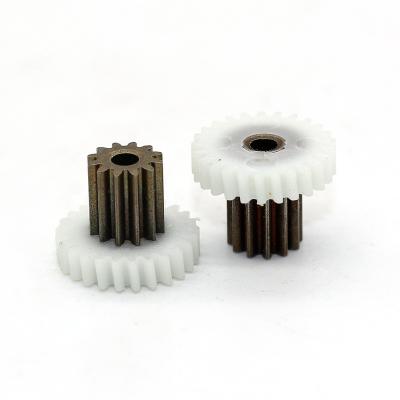 China Transmission Gearbox Factory Supply OEM ODM Customized Nylon POM Plastic Double Spur Gears for sale