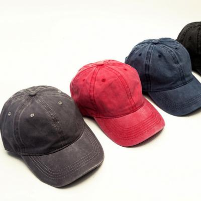 China JOINT Hot Sale Popular Classic Dad Hat Cotton Vintage Washed Hat for sale