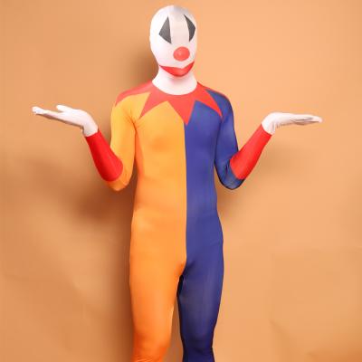 China Plus size ready to ship Halloween party costume clown clothes zentai cosplay costume for sale