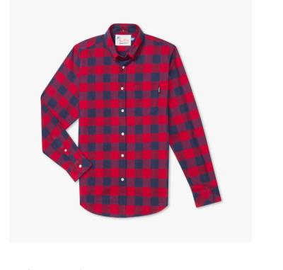 China Factory OEM Anti-pilling Custom Make Red Bleached Flannel Fit Shirt for sale