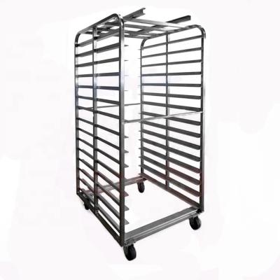 China Sustainable Custom Stainless Steel Tray Kitchen Trolley Storage Rack Cart for sale