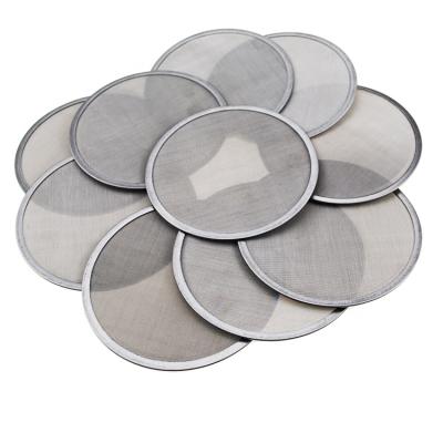 China Food Safe Material Micron Mesh Stainless Steel Wire Cloth Screen Filtration Porous Disc Filter Disc for sale