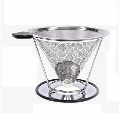 China Stocked Sizes 300 Mesh 600 Multi Mesh 304 Stainless Steel Spill Over Coffee Filter Strainer for sale