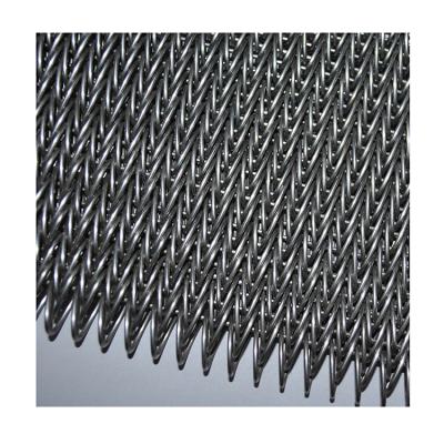 China Cipher Mesh Heat Resistant Heat Resistant Herringbone Belt For Small Thing Chain Link Compound Balance Weave Conveyor Belt For Food for sale