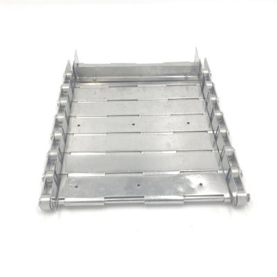 China Straight Type Stainless Steel Heat Resistance Mesh Hinged Steel Belting Chain Plate Link Conveyor Belt for sale