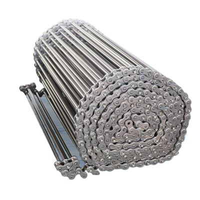 China China Stainless Steel Heat Resistant Rod Chain Type Mesh Belt Rod Bar Heat Resistant Conveyor Belt For Food Oven Grill Conveyor Belt for sale