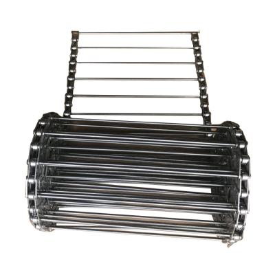 China Factory Supplier Heat Resistant Chain Type Mesh Belt Rod Bar Conveyor Belt Heat Resistant Stainless Steel Rod Conveyor Belt for sale