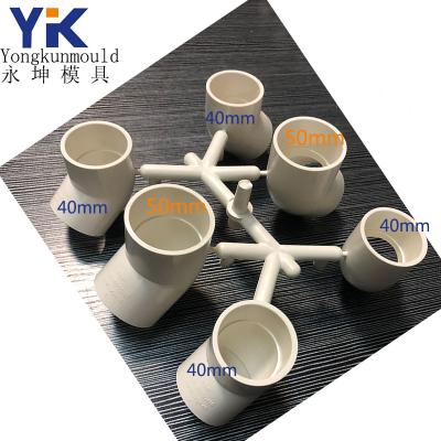 China Steel Plastic PVC 45 Degree Elbow 40mm 50mm Mold for sale