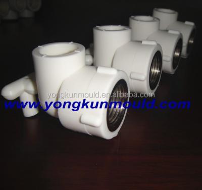 China Plastic Injection Four Cavities PPR Female Elbow Fitting Mold for sale