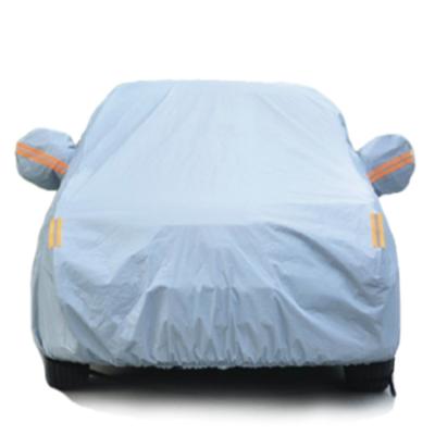 China Waterproof Custom Printed Car Cover Material , Tarpaulin Car Cover for sale