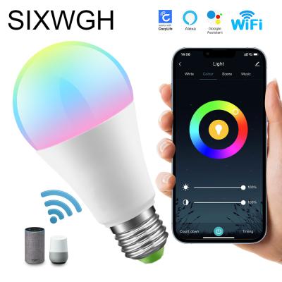 China Household Graffiti Bluetooth RGB 	Wifi LED Bulb 9W Bulb Atmosphere Decoration Light for sale