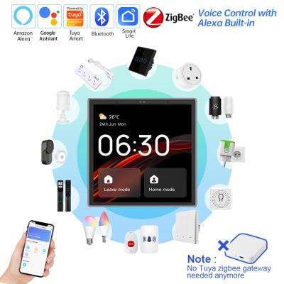 China 4inch Smart Home Touch Screen Panel Multimedia Interconnection Function Controller zu verkaufen