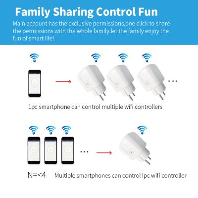 China 3 Voice Control Smart Splug Socket With Countdown / Timing / Sharing Function zu verkaufen