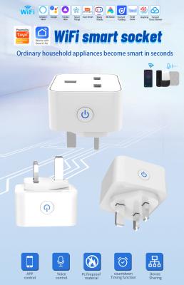 Cina Tuya wifi smart socket Plug di controllo remoto e vocale con funzioni di programmazione e automazione in vendita