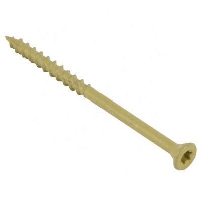 China Flat Deck Matte Black Wood Screws Wood Screw With Machine Screw End for sale