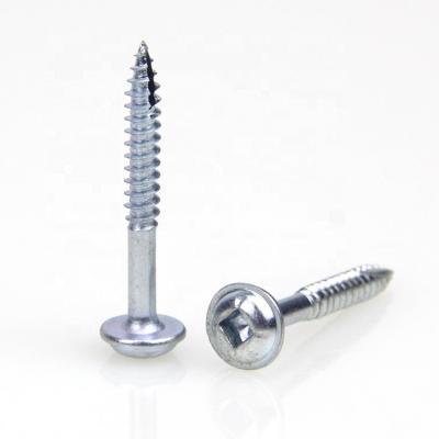 China Washer Thread #7 Square Drive Washer Head Half Pocket Hole Fine Screws for sale