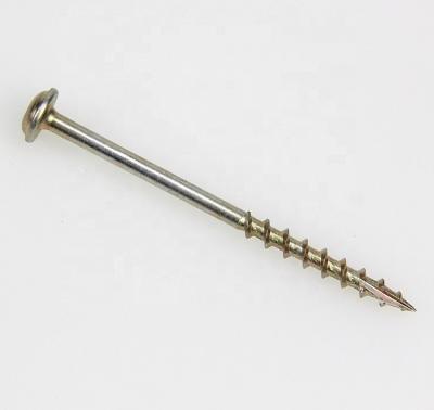 China Yellow Galvanized Joint Thread #8 Raw Joint Square Drive Pocket Main Hole Screws British for sale