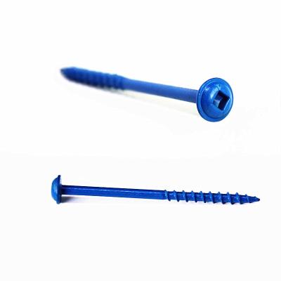 China Coarse Wood Screw #8 Pocket Gasket Color Small Farmhouse Thread Square Drive Pocket Hole Main Screw Kit for sale