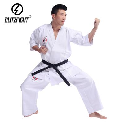 China 100% National Wkf preshrunk fabric approved professional suit canvas karate uniform kyokushin for sale