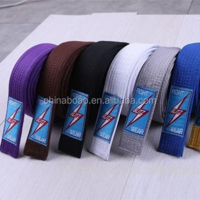 China Newest Design 100% Preshrunk Fabric Handsome Selling Inexpensive Karate Belts for sale