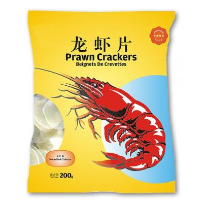 China 200g de Chinese Garnalencrackers kleurden Rode Witte Snack Gekleurde Garnalenspaander Te koop