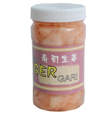 China Embalagem conservada vermelha do gengibre 160g 190g 340g do sushi do rosa natural à venda