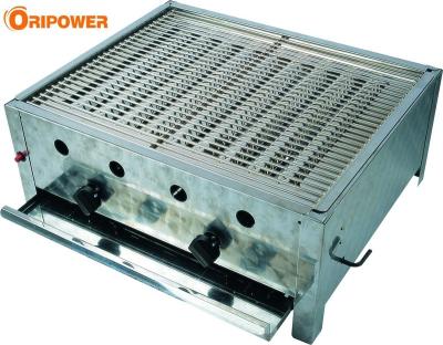 China Easily Assembled Outdoor Commercial Stainless Steel Two Burner Use LPG Gas BBQ Grill K1102 for sale