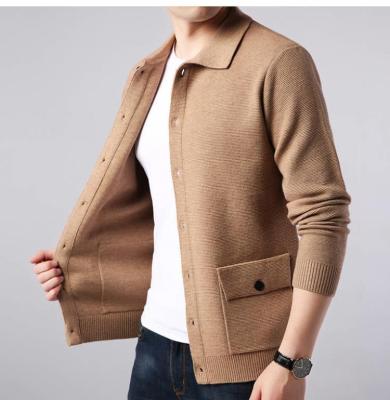 China Hot Sale Lain Sun Men Knit Cardigan Anti-Wrinkle V-Neck Cable Cardigans for sale