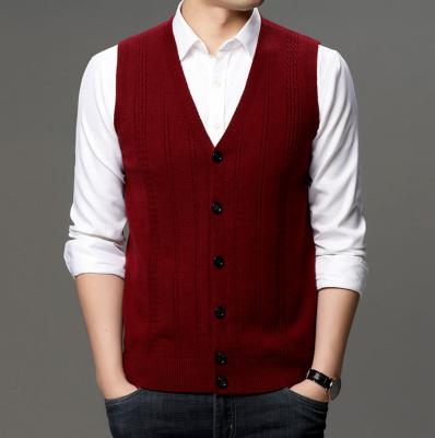 China Anti-wrinkle Factory Outlet Vintage Mens Sleeveless Full Silk Sweater Vest for sale