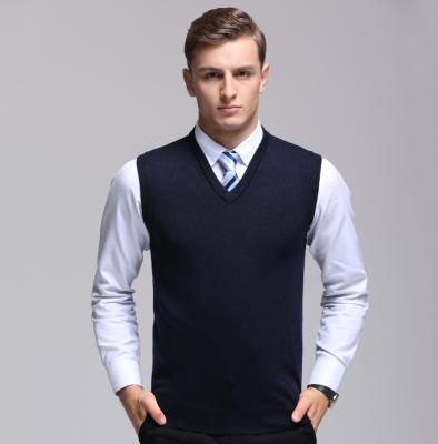 China hot sale Anti-wrinkle sleeveless for men white sweater red vest for sale