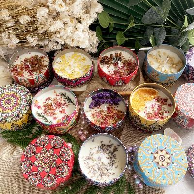 China Wholesale 2023 Luxury Relaxing Aroma Custom Crystal Scented Candles With Crystal Aromatherapy Scented Candle Soy Luxury Wax for sale