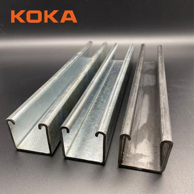 China Support for other comp. elect. Pre-galvanized HDG Products Uni Strut Channel C Channel unistrute for sale