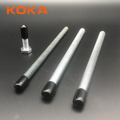 China Suitable for threaded rod /tubing/pipe round tubing pipe rubber covers PVC protector for bolt end for sale