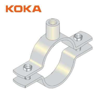 China Heavy Duty Press PVC Pipe Brown Color Copper Pipe Bolt Nut Clip for sale