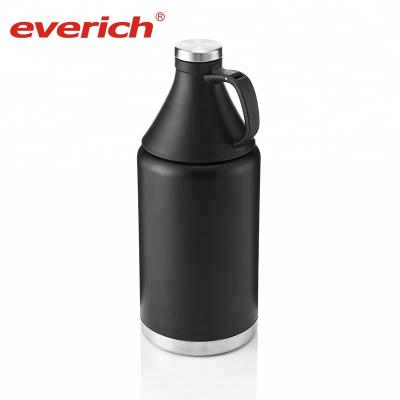 China PORTABLE In Stock 1 Gallon Water Bottle 64oz 128oz Double Wall Shaker Beer Shaker With Handle for sale