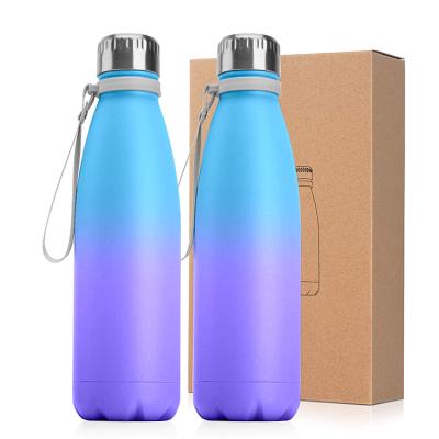 China Sustainable Everich Vacuum Insulated Stainless Steel Water Bottle Double Wall Cola Shape Sport Water Bottle for sale