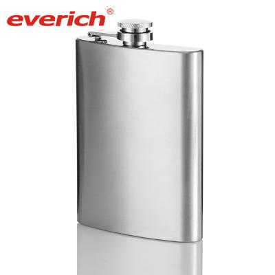 China CLASSIC 8oz Style Stainless Steel Liquor Flask Square Wine Bottle High Quality Portable Classic Hip Flask for sale