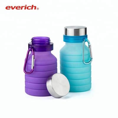 China Viable Reusable Collapsible Silicone Collapsible Travel Silicone Travel Squeeze Bottle for sale