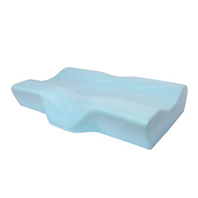 China Anti-Static Gel Infused Memory Foam Contoured Orthopedic Pillow for sale