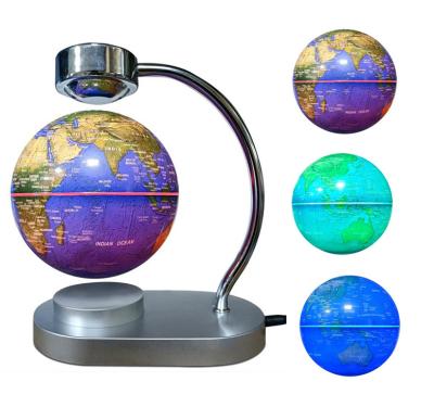 China Teaching Aid Multicolor Changing Levitating Floating Globe Magnetic Levitation Globe World Map Educational Gifts For Teens/Adult/Seniors for sale